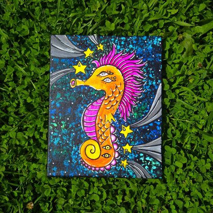 Seahorse canvas - Image 3