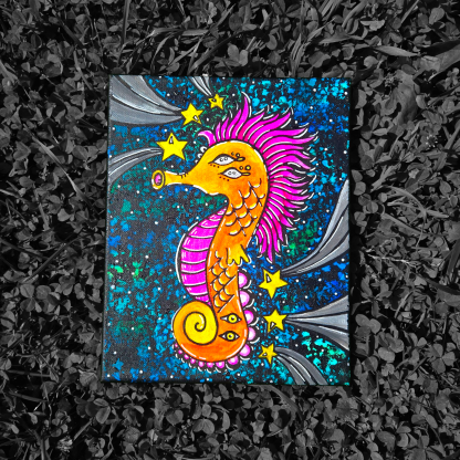 Seahorse canvas - Image 2