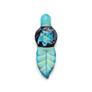 Leaf / implosion flower pendant